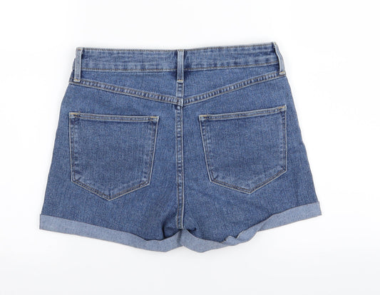 denim Womens Blue Hot Pants Shorts Size 6