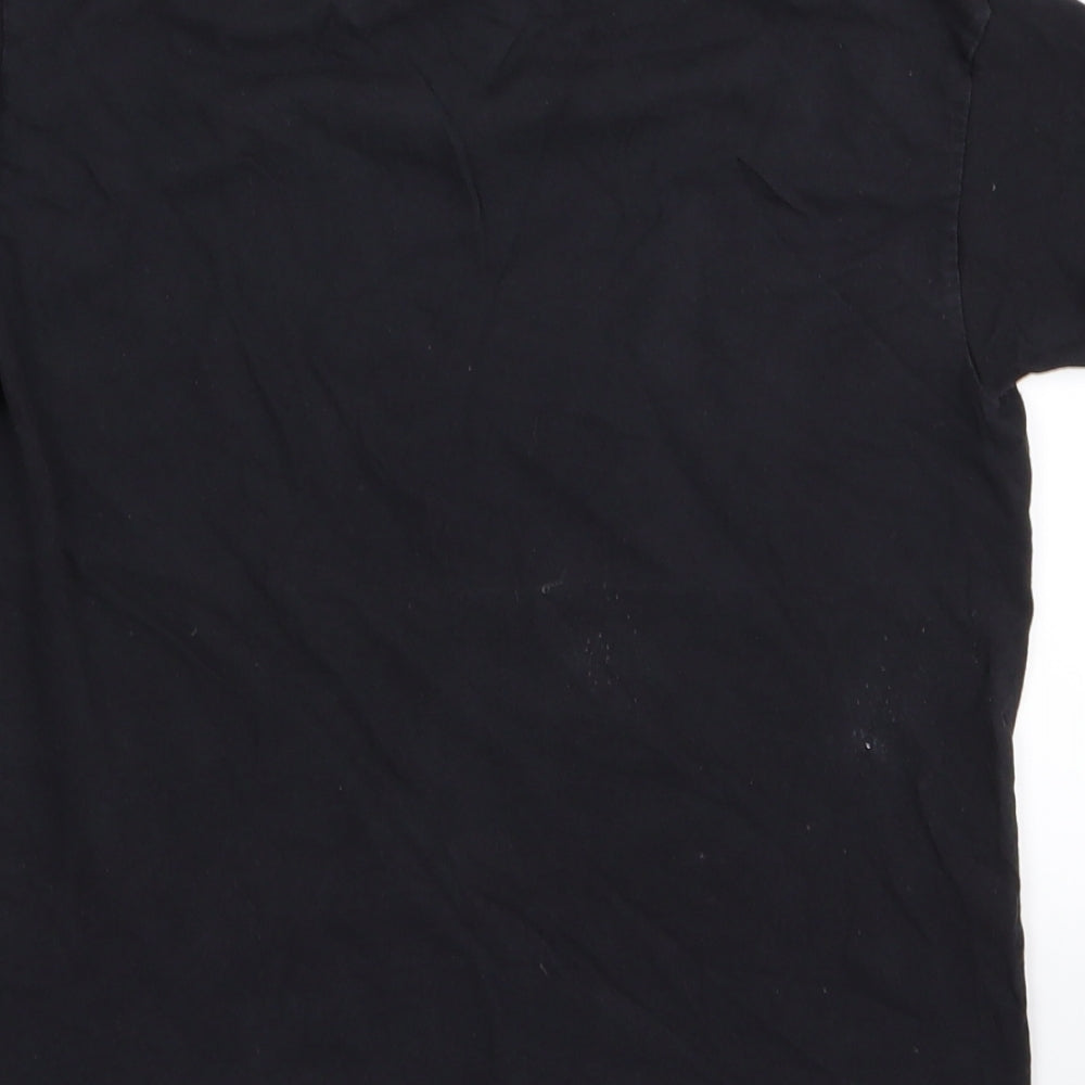 Fruit of the Loom Boys Black Basic T-Shirt Size 7-8 Years