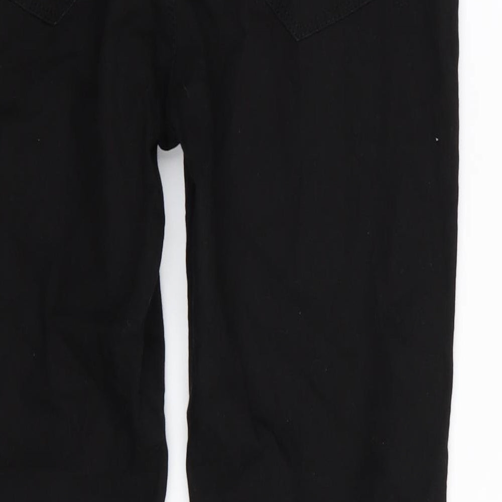 Brand and care label for denim and co women’s black jegging leggings, size UK 10, 26-inch leg
