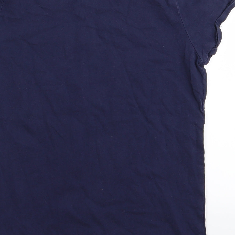 Asda George Girls Blue Basic T-Shirt Size 11-12 Years