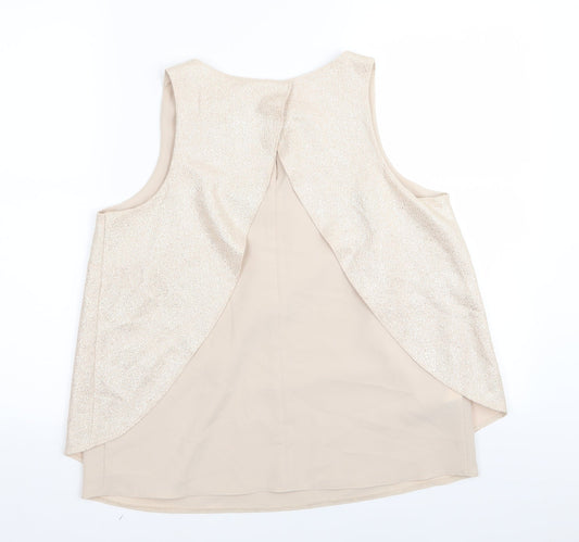 NEXT Womens Gold Basic T-Shirt Size 10