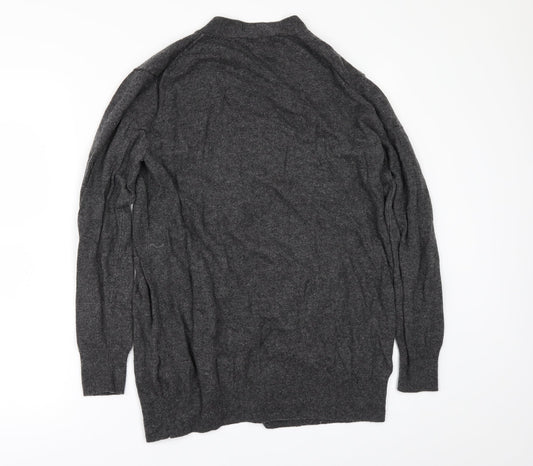 H&M Womens Grey Cardigan Jumper Size S