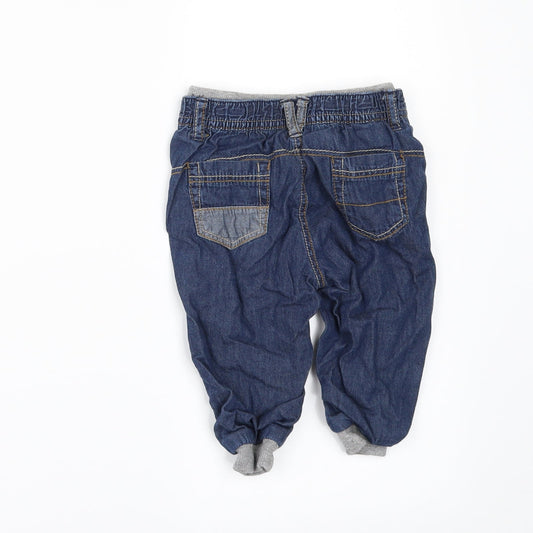 George Baby Blue Denim Jogger Jeans Size 6-9 Months