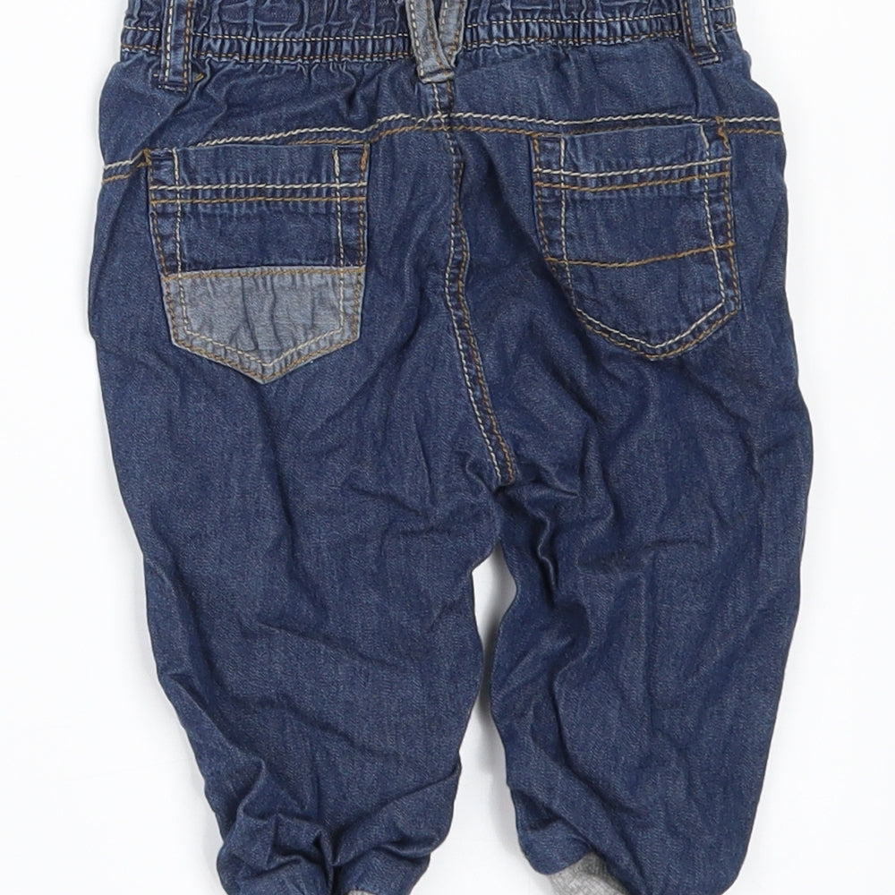 George Baby Blue Denim Jogger Jeans Size 6-9 Months