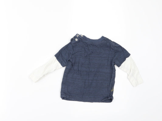 Nutmeg Boys Blue Basic T-Shirt Size 6-9 Months - CHILLING WITH MY DADDY