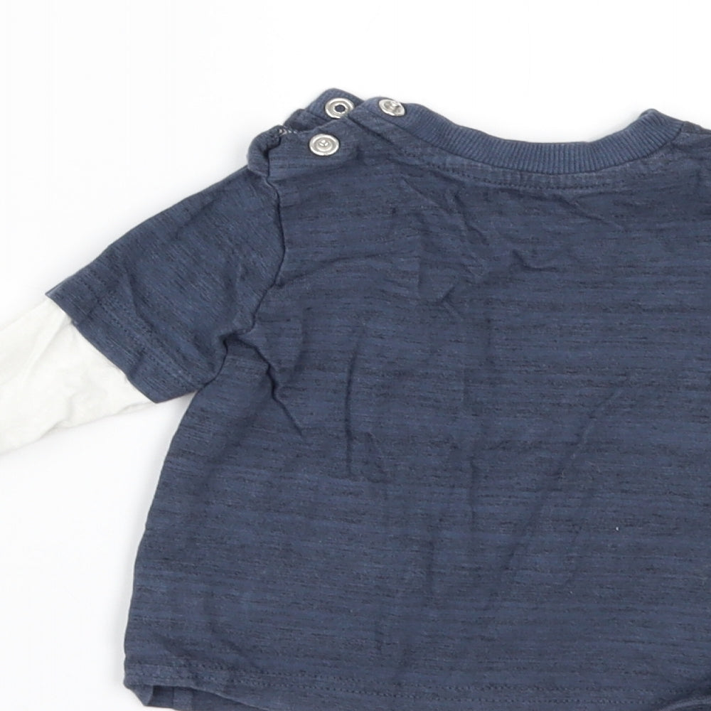 Nutmeg Boys Blue Basic T-Shirt Size 6-9 Months - CHILLING WITH MY DADDY