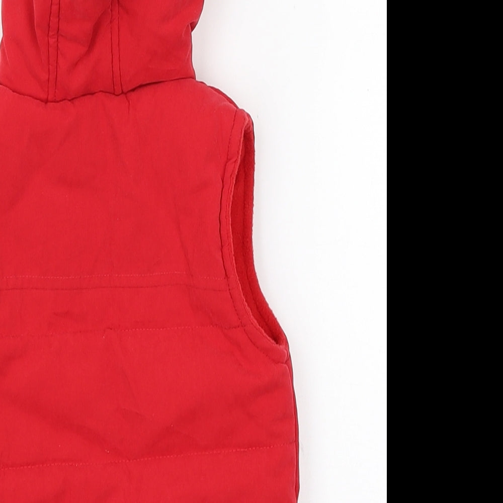 George Baby Red Gilet Coat Size 9-12 Months - tigger