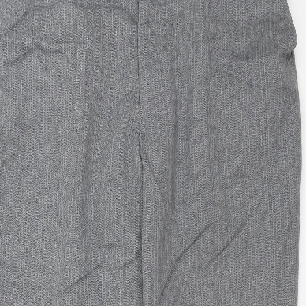 Charles James Mens Grey Trousers Size 34 in L28 in