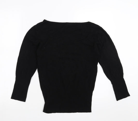 New Look Womens Black Pullover Jumper Size 8