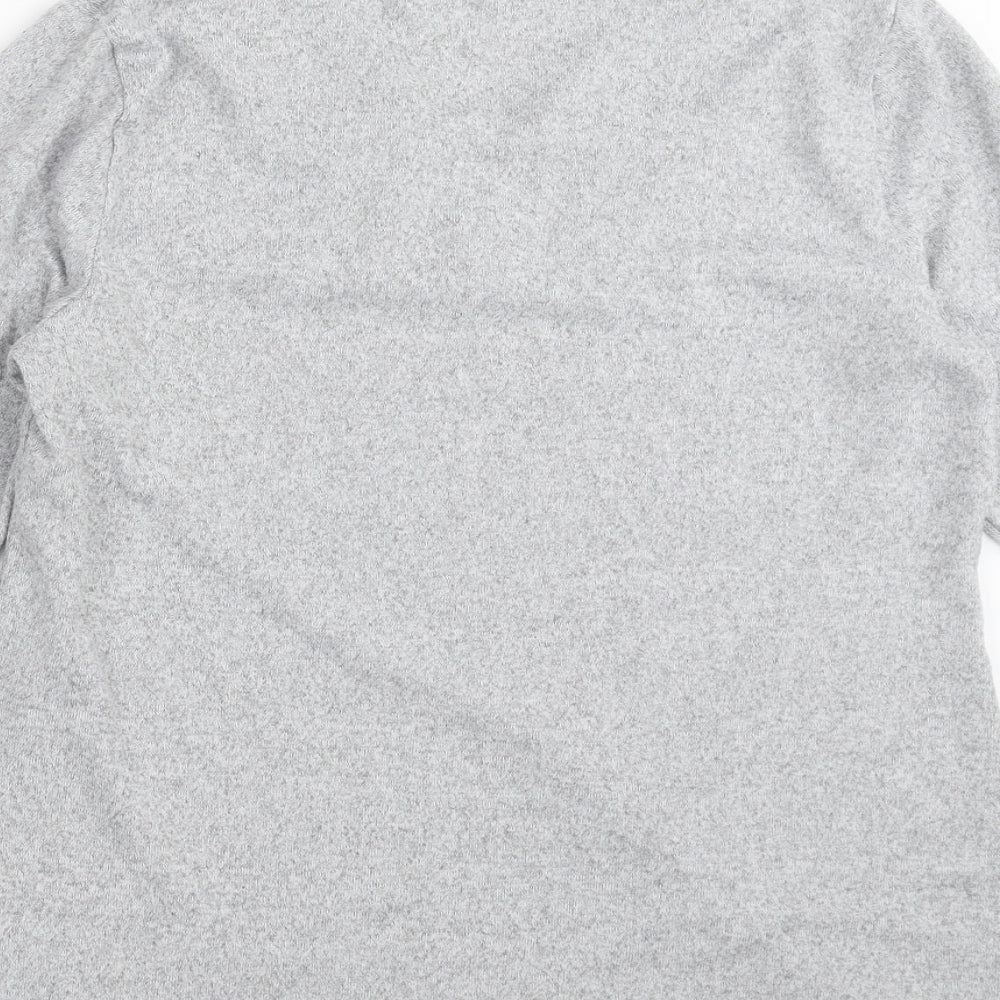Brand and care label for Bonmarché women’s grey jumper, size UK 12