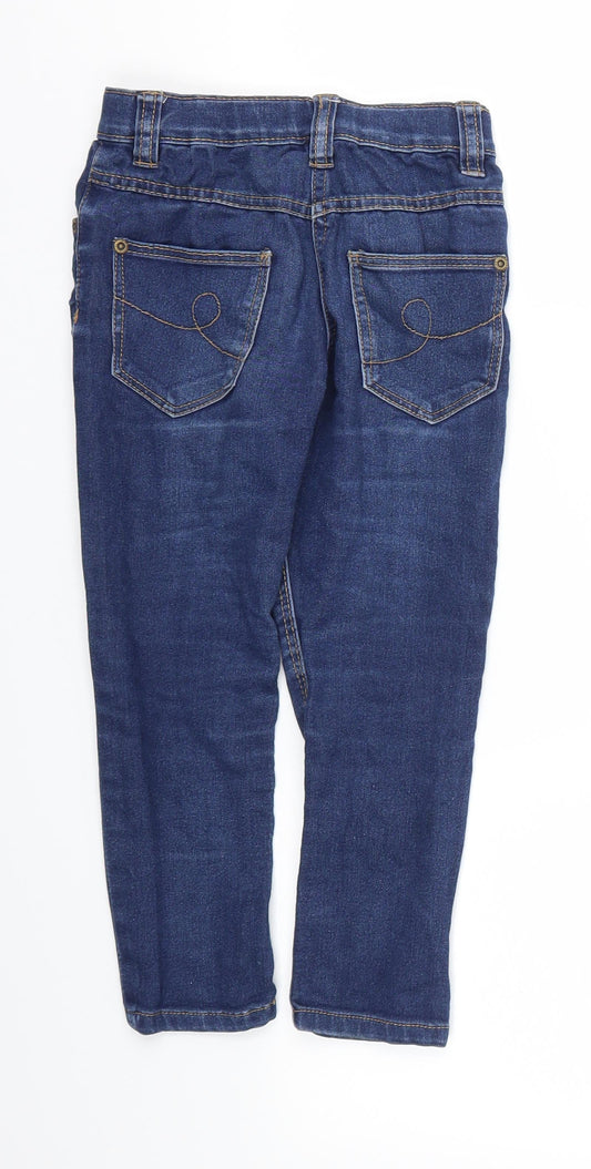 DENIM &CO Girls Blue Straight Jeans Size 4-5 Years