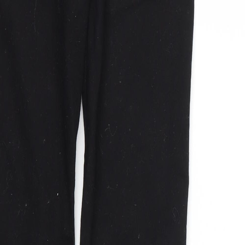Brand and care label for Denim & Co. women’s black skinny jeans, size UK 6, 29-inch leg