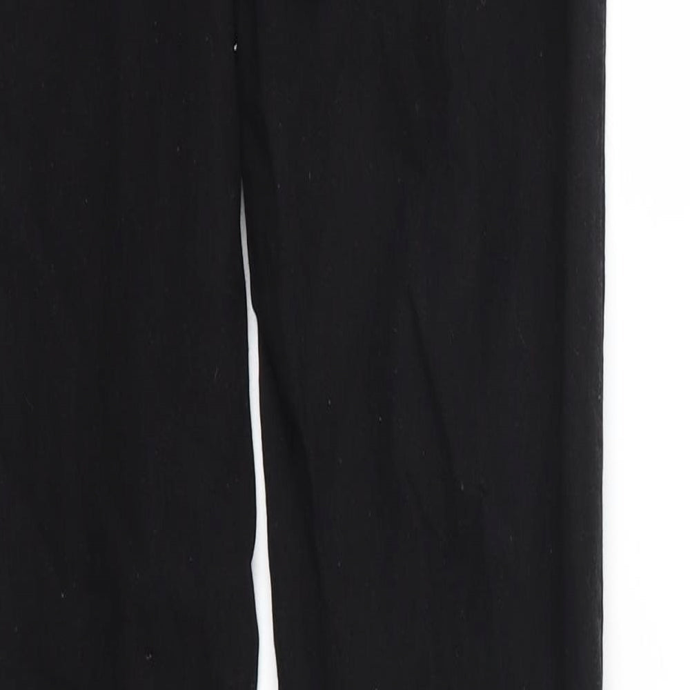 Brand and care label for Denim & Co. women’s black skinny jeans, size UK 6, 32-inch leg