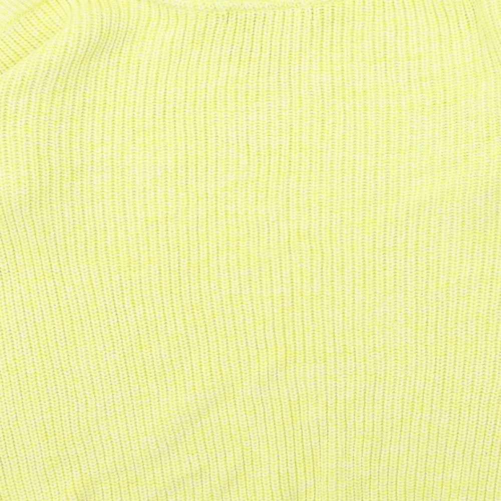Marks and Spencer Womens Yellow Knit Pullover Jumper Size 8