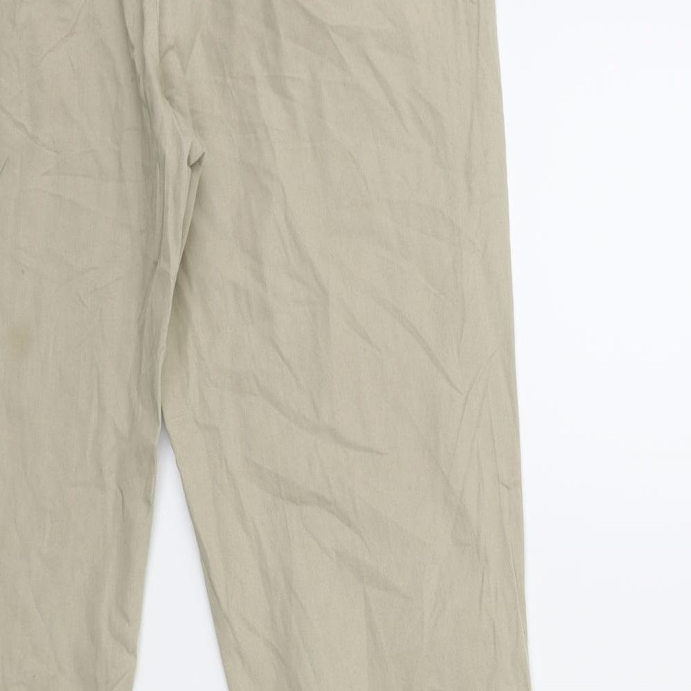 Papaya Womens Beige Trousers Size 10 L29 in