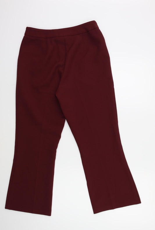 Topshop Womens Red Trousers Size 10 L28 in