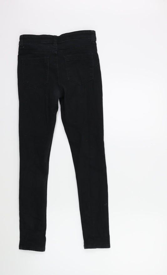 Denim & Co. Girls Black Denim Skinny Jeans Size 10 Years