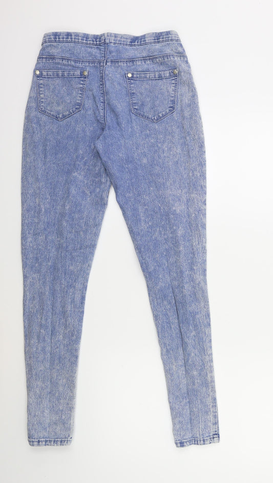 Preworn Womens Blue Denim Jegging Jeans Size 8 L29 in