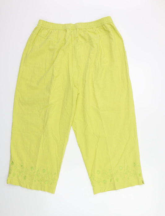 Roman Womens Yellow Trousers Size 20 L23 in