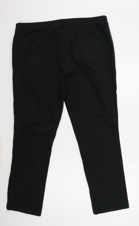 Damart Womens Black Denim Skinny Jeans Size 38 in L27 in