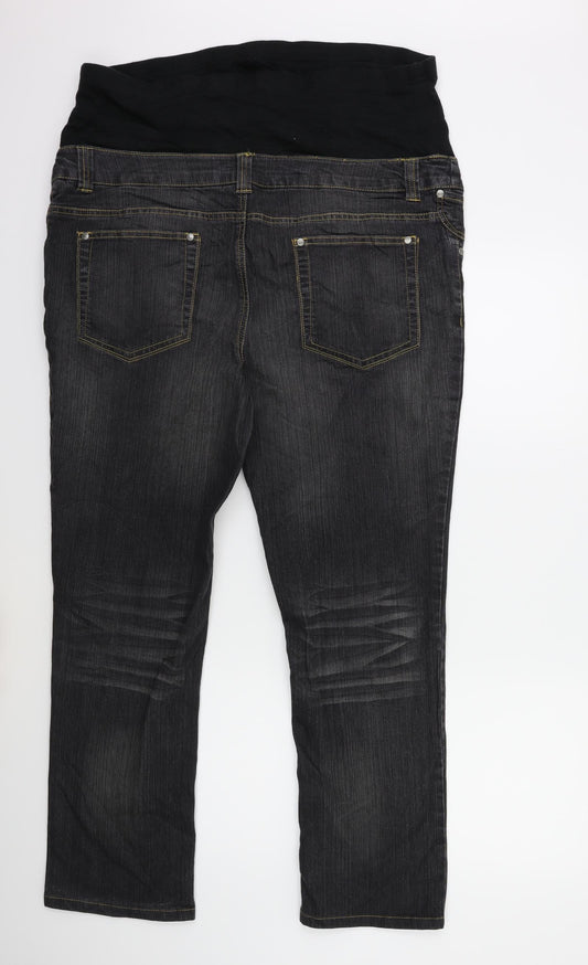 Preworn Womens Grey Denim Tapered Jeans Size 40 in L29 in
