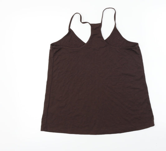 NEXT Womens Brown Basic T-Shirt Size 10