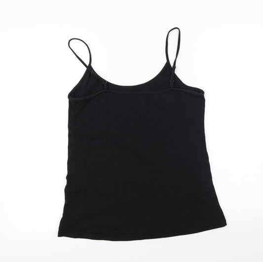 Papaya Womens Black Basic T-Shirt Size 16