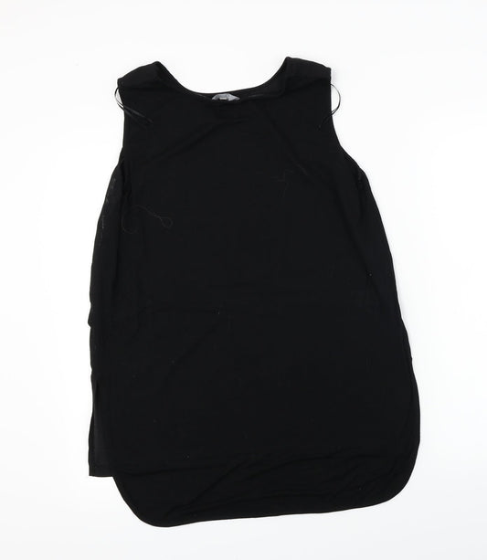 Peacocks Womens Black Basic T-Shirt Size 14