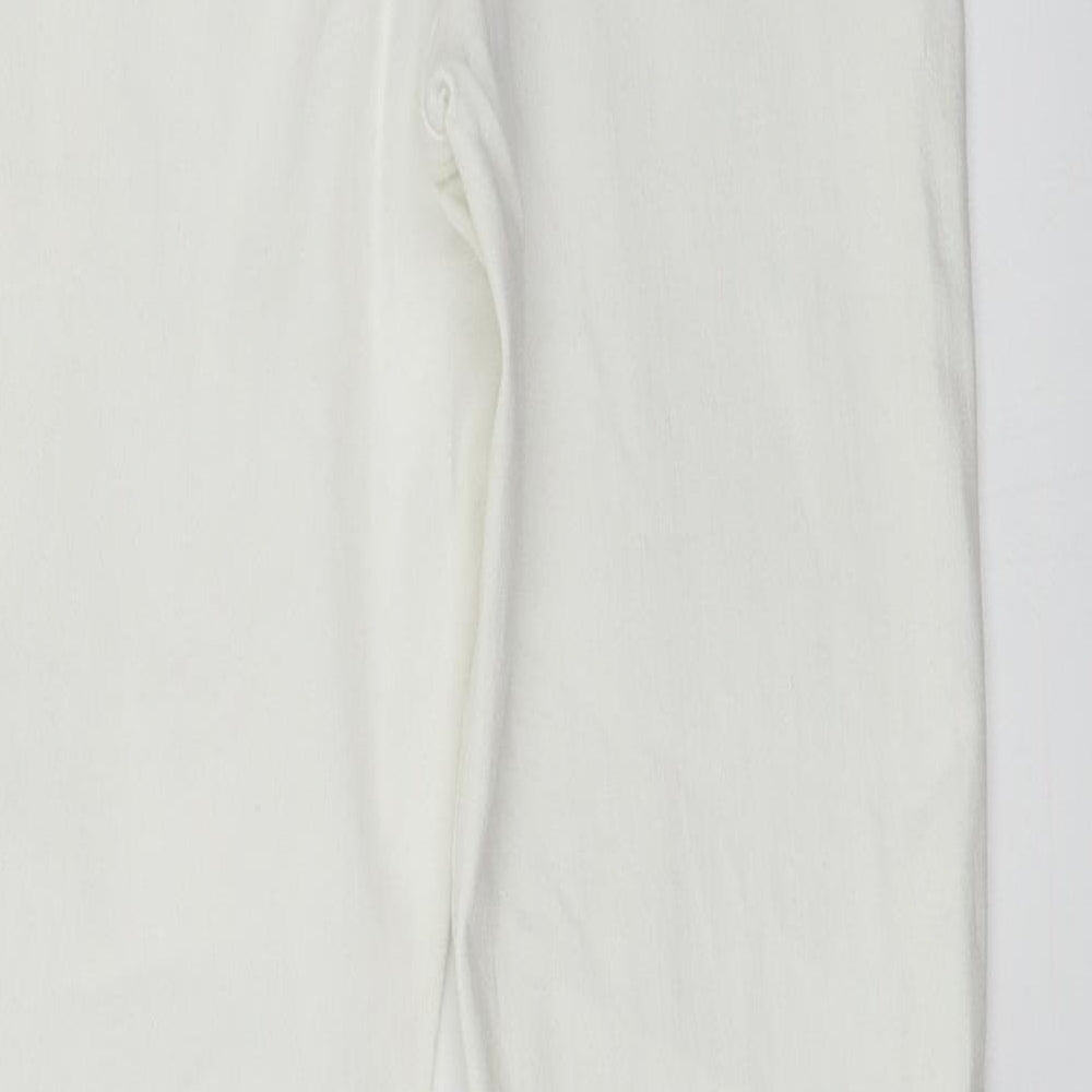 Topshop Womens White Skinny Jeans Size 28 in L24 in