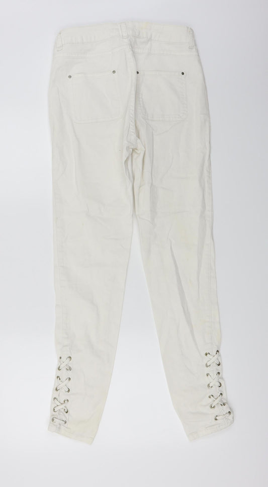 Select Womens White Skinny Jeans Size 8 L27 in