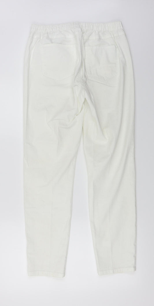 C&A Womens White Trousers Size 30 in L27 in