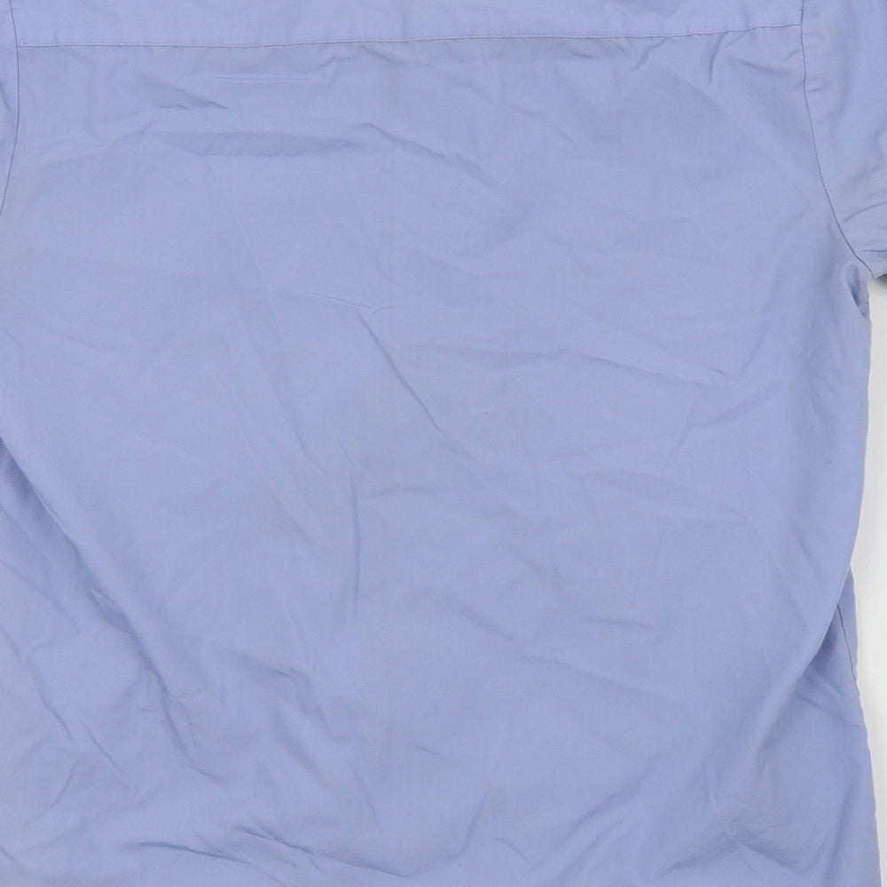 George Boys Blue Basic Button-Up Size 12-13 Years - school shirt