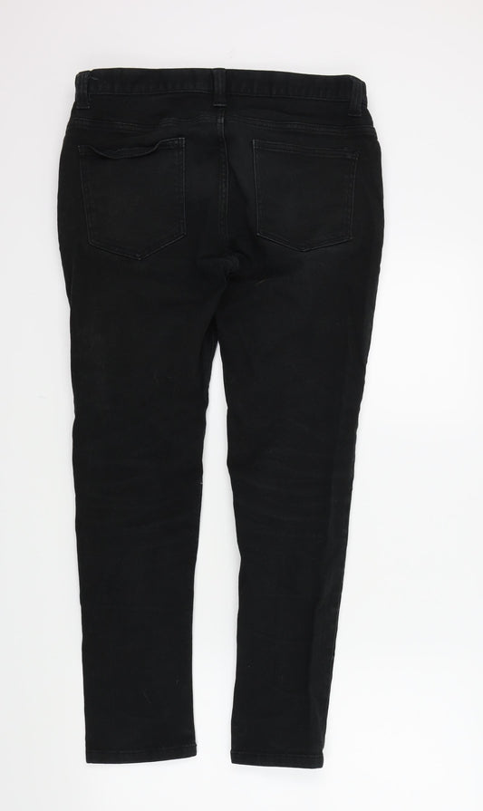 Denim & Co. Womens Black Straight Jeans Size 32 L27 in