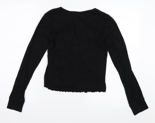 FOREVER 21 Womens Black Basic T-Shirt Size L