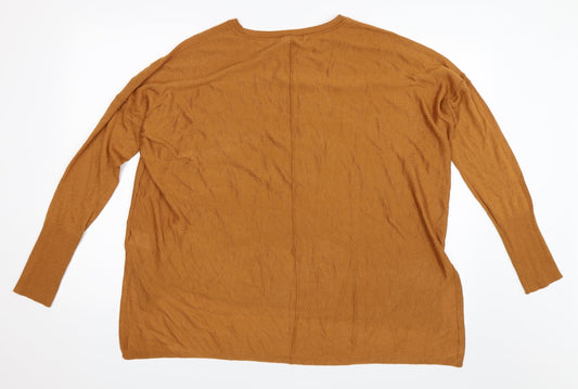 H&M Womens Orange Pullover Jumper Size M