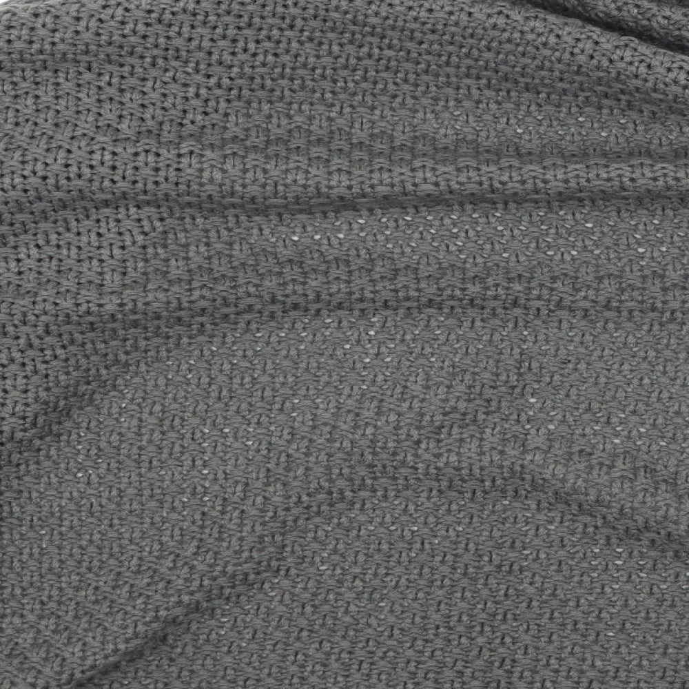 Preworn Womens Grey Knit Cardigan Jumper One Size