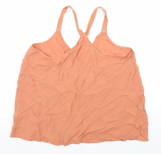 New Look Womens Orange Camisole Tank Size 14