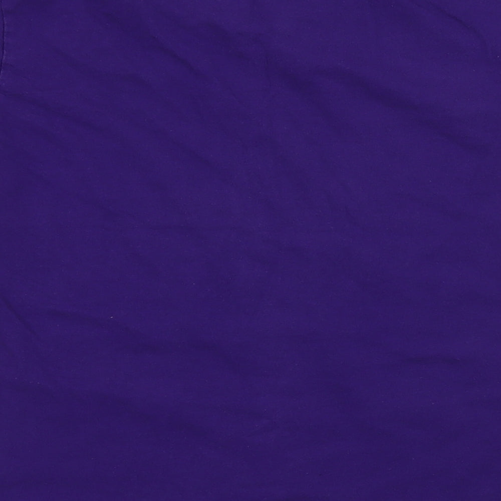Brand and care label for Gilan girls’ purple jersey basic t-shirt, size L, - i am a unicorn