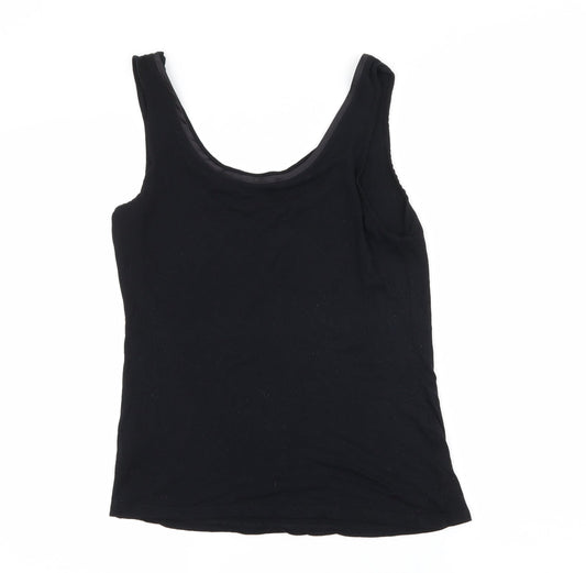 Oasis Womens Black Jersey Basic Tank Size M