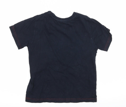 Rebel Boys Blue Jersey Basic T-Shirt Size 6-7 Years - Have a cool yule!