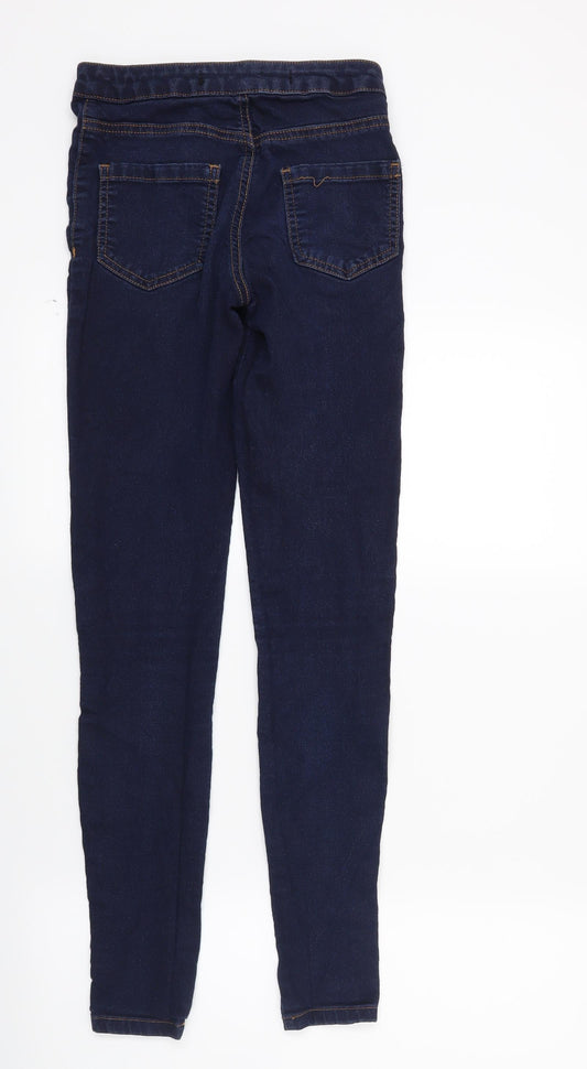 Primark Womens Blue Denim Skinny Jeans Size 6 L27 in