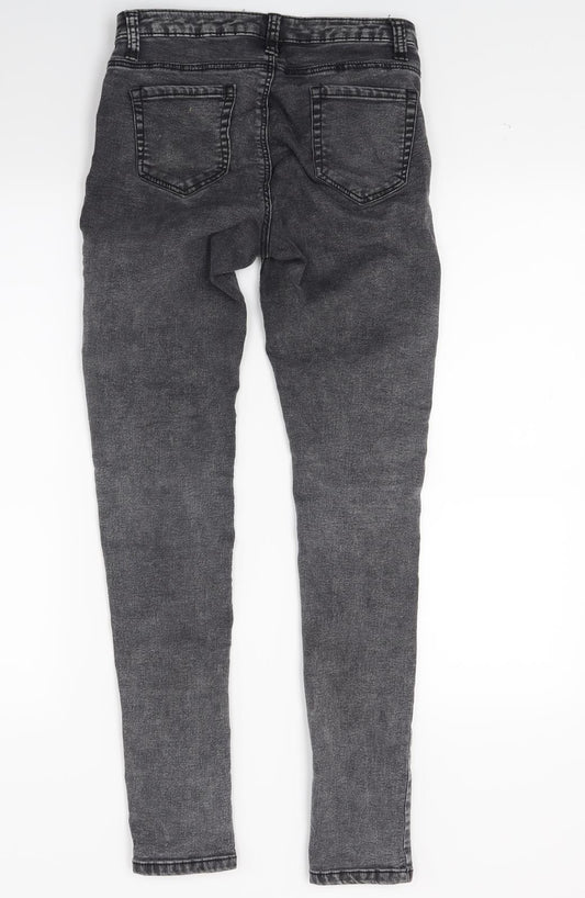 Primark Womens Black Denim Skinny Jeans Size 8 L26 in