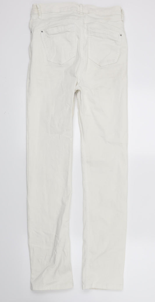 Marks and Spencer Womens White Denim Skinny Jeans Size 10 L29 in