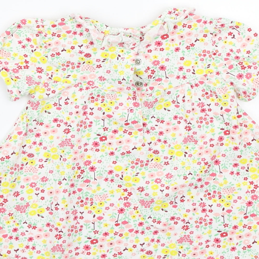 Nutmeg Baby White Floral A-Line Size 6-9 Months