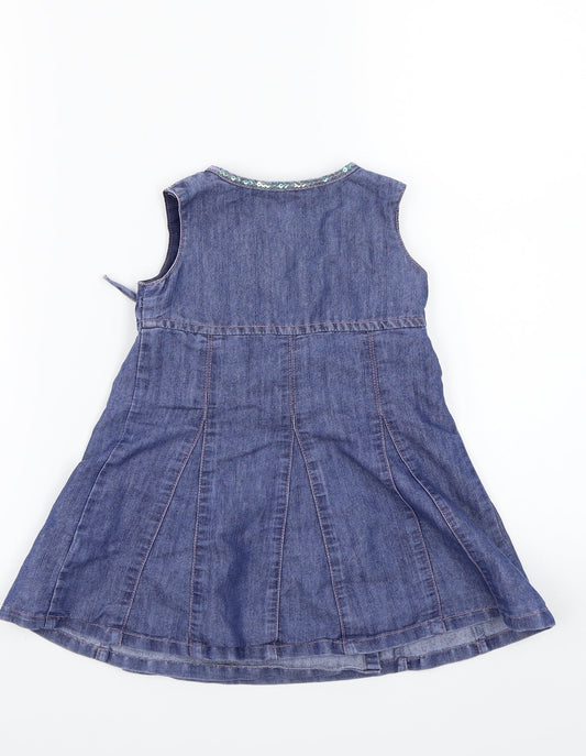 Mothercare Girls Blue A-Line Size 9-12 Months