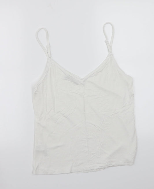 ASOS Womens White Basic Tank Size 14