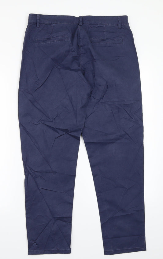 Preworn Womens Blue Trousers Size 12 L27 in