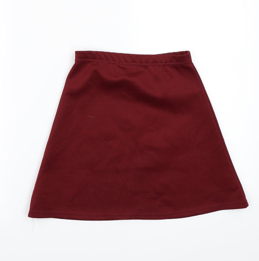 pretty little Thing Womens Red A-Line Skirt Size 4