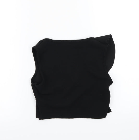 Select Womens Black Cropped Tank Size 8