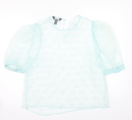 Newlook Womens Blue Basic Blouse Size 12